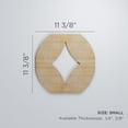 thumbnail image 3 of Ekena Millwork 11 3/8"W x 11 3/8"H x 3/8"T Small Gresham Decorative Fretwork Wood Wall Panels, Alder, 3 of 3