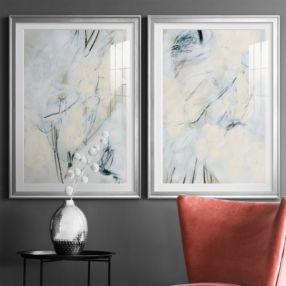Wexford Home Liminal Space I Premium Framed Print, 22.5" x 30.5" - Ready to Hang, Silver (Set of 2)
