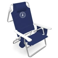 Beach Chairs Product Image Hawaiian Tropic Five Position Folding Beach Chair With Carrying Strap Pocket Organizer Head Rest