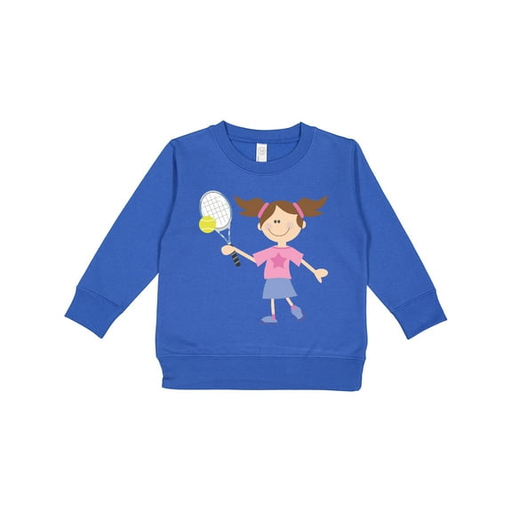 Inktastic Tennis Girl Toddler Sweatshirt