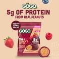 thumbnail image 2 of GOGO PB&J STACK'D BITES 5g Protein From Real Peanuts Mixed Berry, 1.5 oz (5 Pack), 2 of 11