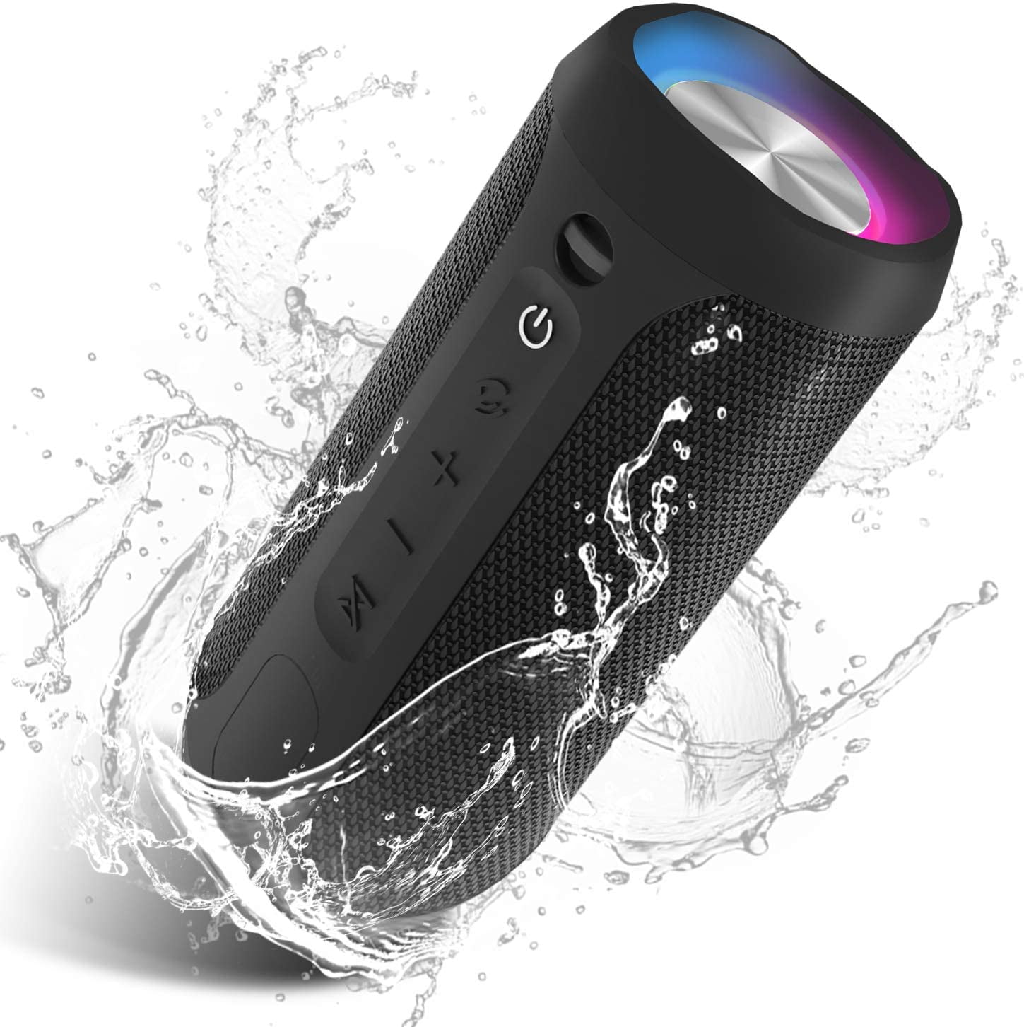 Mini Bluetooth 5.0 Speaker,Portable Wireless Speaker with Stereo Bass, IPX6 Waterproof Outdoor Speaker, 24H Playtime, Dual Pairing, Home, Travel, Hiking