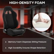 Supllueer Gaming Racing Simulator Cockpit With Black Seat & Monitor Mount Fit Logitech Thrustmaster T248 T300.Excluding electronic devices