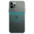thumbnail image 1 of DistinctInk Clear Shockproof Hybrid Case for iPhone 11 Pro MAX (6.5" Screen) - TPU Bumper Acrylic Back Tempered Glass Screen Protector - Bedgasm Definition Climb in Bed Lon Day, 1 of 1