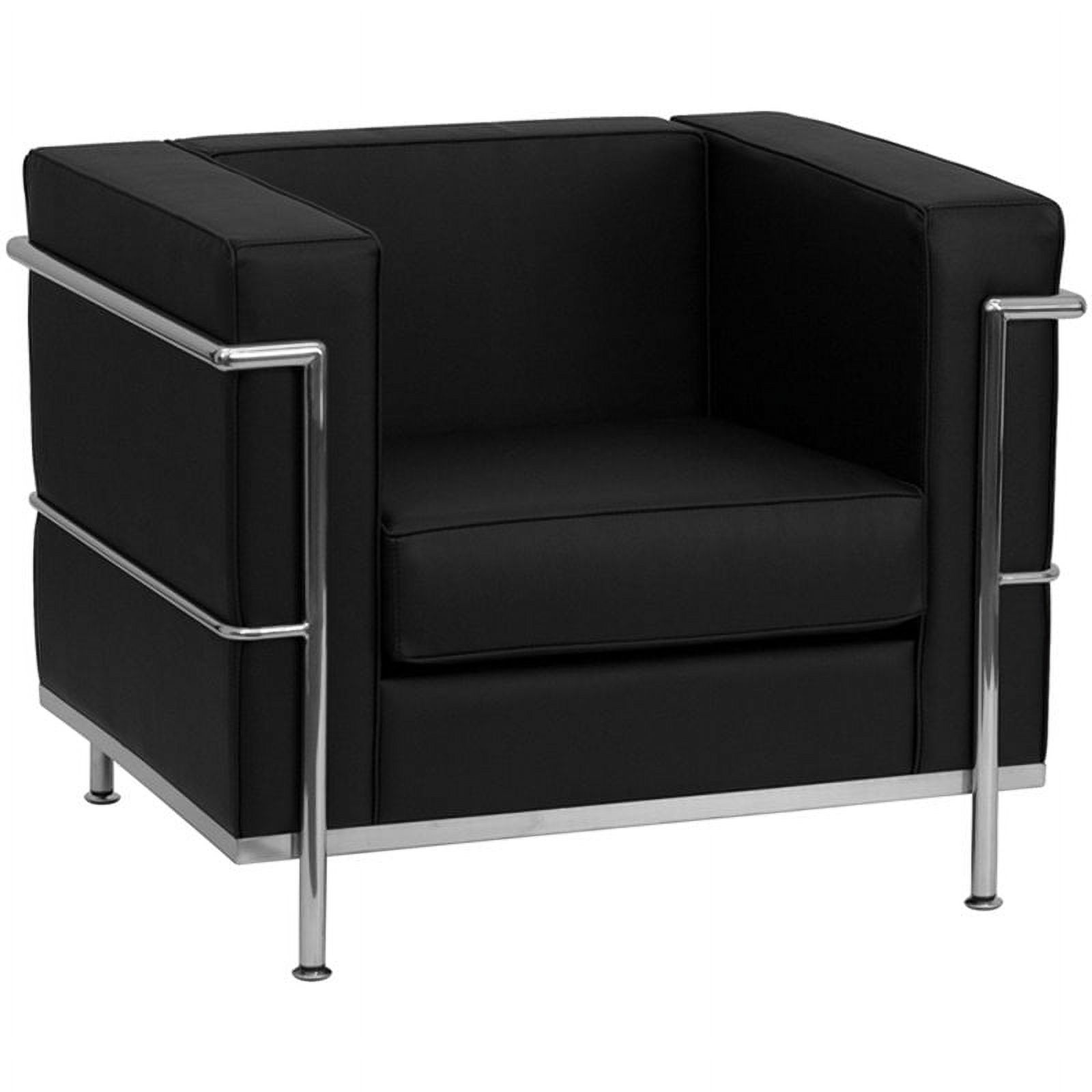 Flash Furniture Hercules Regal Series Reception Set in Black - image 4 of 5