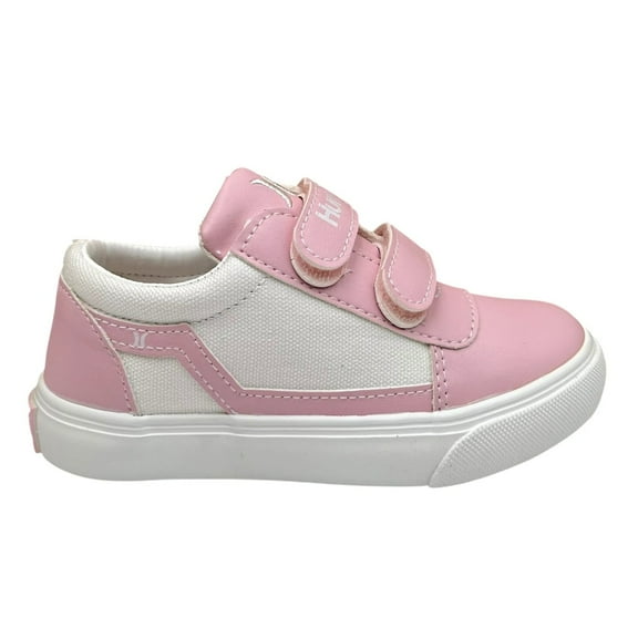 Hurley Toddler Girls Slip-on Canvas Sneakers Size 10 Pink-White Casual Comfort