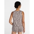 thumbnail image 4 of Joyspun Women's Tank Top and Shorts Pajama Set, 2-Piece, Sizes XS-3X, 4 of 6
