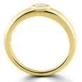 thumbnail image 3 of Pompeii Oval Diamond 14k Yellow Gold Stackable Dome Polished Band Bezel Ring Lab Grown, 3 of 5