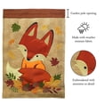 thumbnail image 2 of Magnolia Gardens M011436 13 x 18 in. Fox Fall Double Applique Garden Flag, 2 of 2