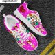 thumbnail image 1 of Doginthehole - Lindos zapatos de niña para mujer, antideslizantes, planos, informales, para correr, transpirables, con cordones, 1 of 6