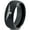 Black Dome Tungsten, variant on Tungsten Hawk Flying Eagle Bird Nest Band Ring 8mm Men Women Comfort Fit Black Dome Brushed Gray Polished