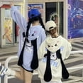 thumbnail image 3 of Sanrio Pochacco Cute Zipper Top Shirt Long Ears Hooded Y2k Cartoon Japanese Style Hoodie Loose Sweatshirt Women Kawaii Clothes, 3 of 23