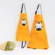 thumbnail image 1 of ZHAOCHENG Lindo delantal de animales con bolsillo para adultos y niños, impermeable, de algodón y lino, para cocinar, talla S (cebra amarilla)., 1 of 5
