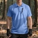 thumbnail image 2 of Mens Casual de Manga Corta Botón Abajo Camisas de Malla Elástica de Bolsillo Cuello de Vuelta de Verano, Camisas de Manga Corta para Hombre con Bolsillo, 2 of 5