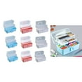 thumbnail image 2 of 3 Layer Storage Box Multifunction Organizers with Handle Storage Case Dust-Proof Storage Organizers Tool Box for Paints, 2 of 14