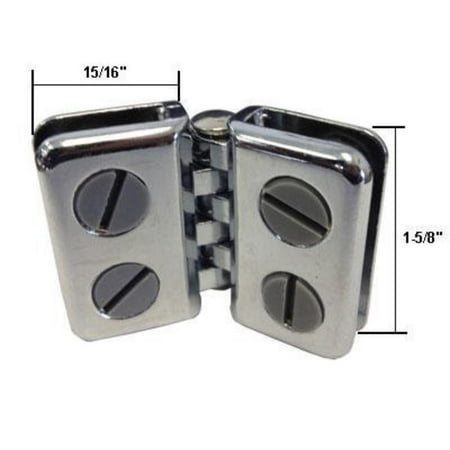 - Chrome Deluxe Hinge Glass Display Connector, Chrome Glass Hinge Clips By Only Garment Racks,USA