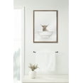 thumbnail image 5 of Kate and Laurel Blake Highland Cow Solo Bathtub Framed Printed Glass Wall Art by Amy Peterson Art Studio, 18 x 24 Gold, Decorative Modern Animal Art Print for Wall, 5 of 6