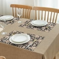 thumbnail image 3 of Pioneer Flower Floral Print Pattern Summer Placemats Table Placemats Set Of 4-Linen Kitchen Washable Placemats Table Mats 12x18 Inch Non-Slip Heat Resistant, 3 of 6