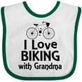 thumbnail image 3 of Inktastic Biking with Grandma Cycling Boys or Girls Baby Bib, 3 of 4
