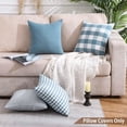 thumbnail image 6 of SUSIELADY Buffalo Plaid Pillow Covers Set of 4, Farmhouse Throw Pillow Covers Decorative Cushion Covers for Couch Sofa Bedroom Living Room, 18x18 Inch, Blue, 6 of 6