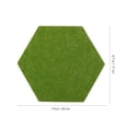 thumbnail image 2 of RENACLIPY 8Pcs Hexagon Felt Boards for Home Wall Pin Board Assorted Colors Adhesive Memo Display, 2 of 6