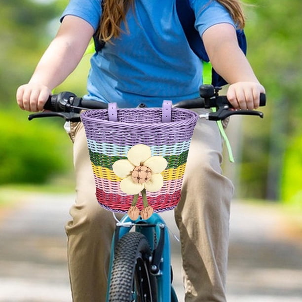 Panier Vélo Enfant Avec Couvercle Et Bandoulière – 18x19x13 Cm, Plastique Durable, Fixation Guidon Avant, Pour Garçon Et Fille, Tricycle Et Scooter