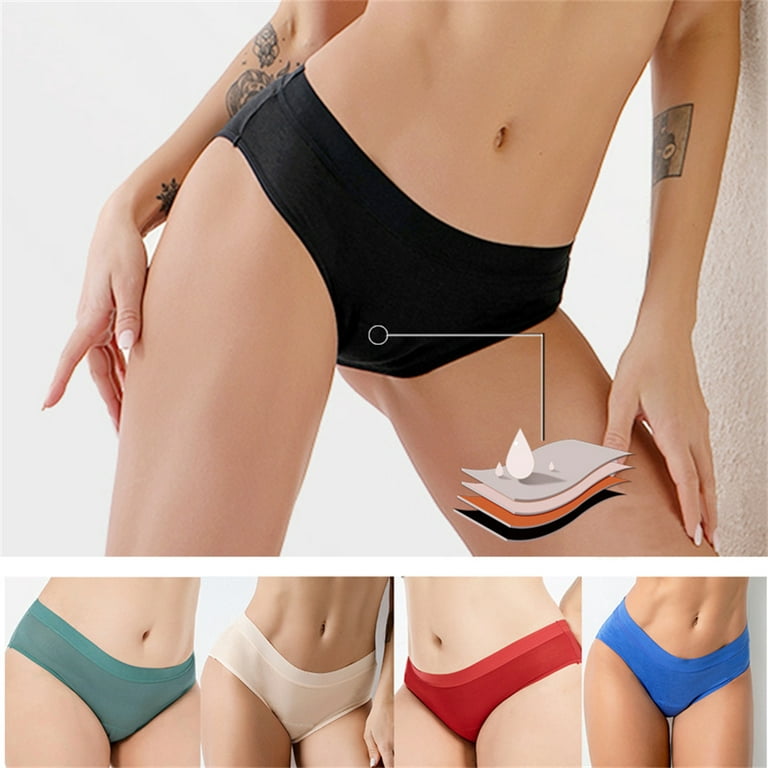 VOOPET 5Pack Leak Proof Menstrual Panties Plus Size Four-layer
