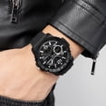 thumbnail image 6 of Men's Digital Sports Watch With Stopwatch/Alarm/Dual Time/ LED Backlight Outdoor Sports Waterproof Watch PU Strap Gifts for Man, 6 of 8