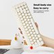 thumbnail image 4 of Combo De Ratón Inalámbrico Para Teclado De Máquina De Escribir, Ratón óptico Ergonómico De 68 Teclas Redondas DPI, Mini Teclado Ajustable Para Máquina De Escribir, Lindo, 4 of 7