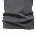 thumbnail image 4 of FRSASU Men's Business Casual Knit Polo Shirt Short Sleeve Lapel Collar Lightweight Summer office Tops Dark Gray-A, 4 of 5