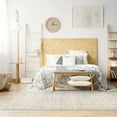 thumbnail image 6 of LUXE WEAVERS Modern Textured Striped Gray 6x9 Area Rug, 6 of 9