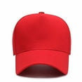 thumbnail image 4 of Weikingp Clearance! Baseball Cap, Outdoor Sunshade Sun Hat Baseball Cap Men And Women Solid Color Cap, Womens Baseball Caps, Sun Hats for Women Red, 4 of 8