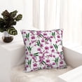 thumbnail image 6 of Pofeuu Orchids Flowers Print Double-sided plush pillowcase Square Throw Pillow Covers Pillows Cover for Living Room Bedroom Sofa Couch Cushion Cover（No pillow core）-24"x24", 6 of 7