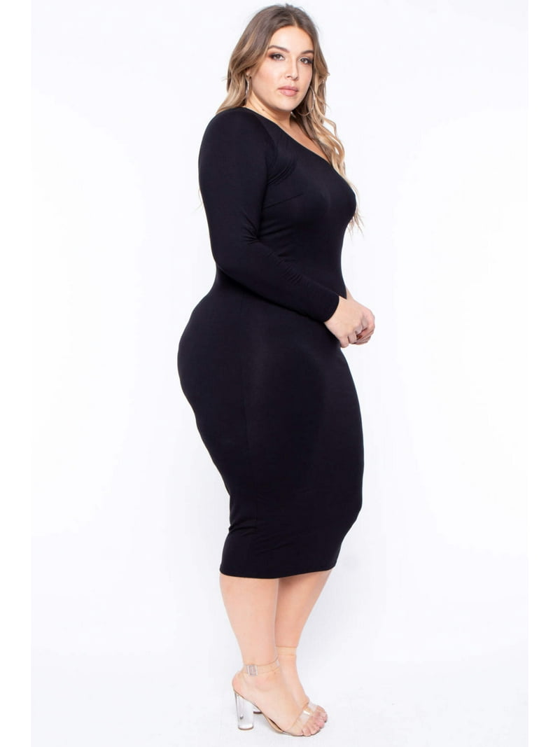 black one shoulder plus size dress Victorian & Regency Inspired Gothic Puff Sleeve Mini Dress in Black Co –  Yore Finery main image 1