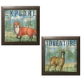 thumbnail image 1 of Gango Home Decor Lodge Adventure Lodge I & II by Paul Brent (Ready to Hang); Two 12x12in Brown Framed Prints, 1 of 5