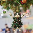 thumbnail image 3 of Christmas Tree 2D Ornaments,Black Cat Ornaments for Christmas Tree, Christmas Animal Ornament Xmas Decor Tree Hanging, Christmas Tree Pendants Topper Decorations,Gifts for Cat Lovers(B), 3 of 7