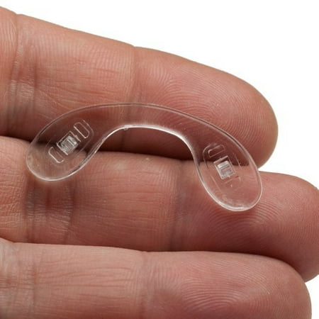 GMS Optical Nose Pads for Eyeglasses - Strap Bridge Screw-In Large 928mm x 15mm, 3 Pairs)