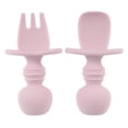 thumbnail image 1 of Baby Fork and Spoon Set  2 Set Silicone Self Feeding Utensil Easy Grip Toddler Cutlery Kit with Storage Box BPA-Free Anti-Choke for Infant Toddler Children First Training Weaning  6-12 Mo, 1 of 8
