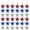 36Pcs, variant on Ranliy 18Pcs/36Pcs 4Th of July Star Ornaments for Tree - Independence Day Star Hanging Ornaments Blue Red Mini Tree Ornaments for Independence Day Labor Day Christmas Tree Decor