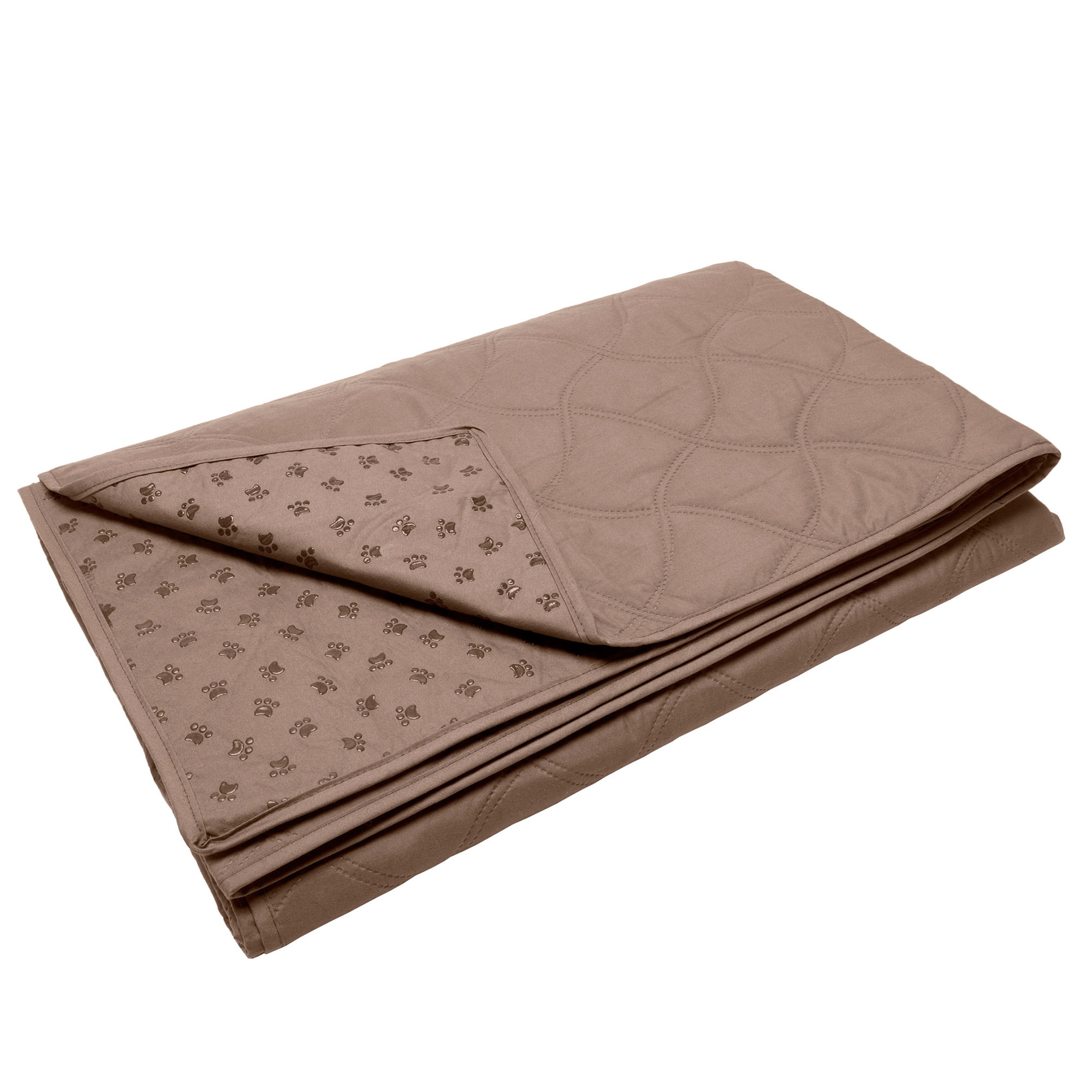 FurHaven Quilted Twill Waterproof Bed & Furniture Protector, Brownstone, Large/Queen, 1 Count