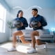 thumbnail image 4 of Kit 2 Balones Medicinales de 10 kg Negro Muuk Fitness, 4 of 6