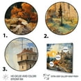 thumbnail image 3 of Designart "horizon Castles Timeless Chroma" Landscapes Wall Art Living Room, 3 of 5
