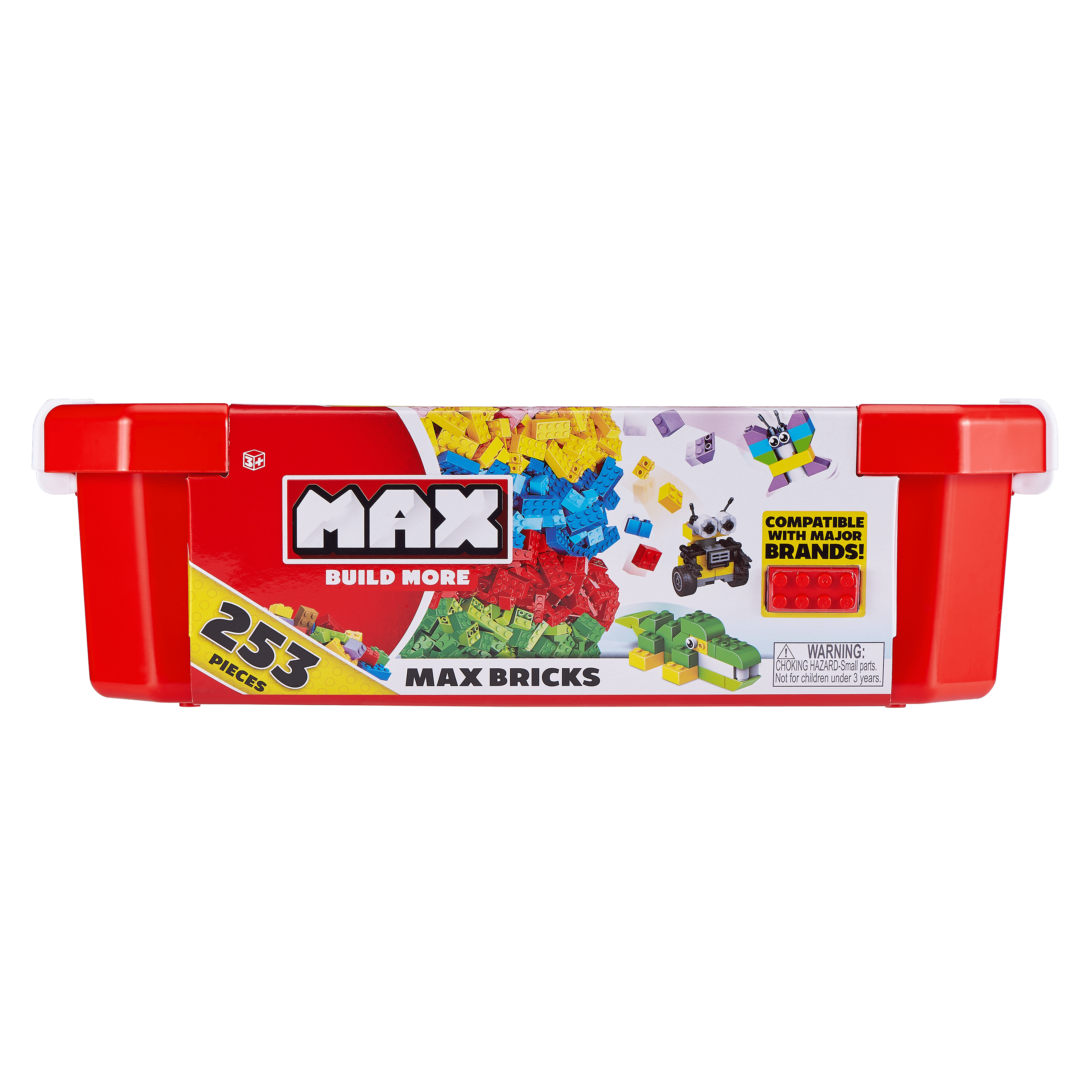 MAX Build More Premium Building Bricks Set (253 Bricks) - Major Brick Brands Compatible