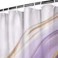 thumbnail image 3 of Purple Gold Marble Pattern Shower Curtain 72"x72" ,Bathroom Decorative Shower Curtains Set with 12 Hooks,Modern Waterproof Washable Shower Curtain, 3 of 6