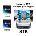 thumbnail image 3 of Base Dock VENTION para Mac mini M4/M4 Pro con Hub 10 en 1 Plateada, 3 of 8