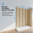 thumbnail image 4 of Pemberly Row 48"W x 34"D Reversible Shower Base with Hidden Side Drain, 4 of 12