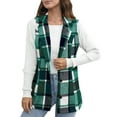 thumbnail image 4 of Elegant and Versatile! Ladies' Checkered Lapel Jacket, 4 of 6