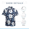 thumbnail image 7 of High Quality Hawaiian Shirts for Men Short Sleeve Aloha Beach Shirt Floral Summer Casual Button Down Shirts Blouses 6U3FWH, 7 of 7