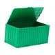 thumbnail image 2 of Estuche de almacenamiento de contenedor de carga en miniatura con tapa y soporte único de gran capacidad. Verde, 2 of 9