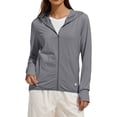 thumbnail image 1 of Baberdicy Dark Gray Women's Ice And Sun Protective Jacket Light And Breathable Cycling Jacket, M, 1 of 5
